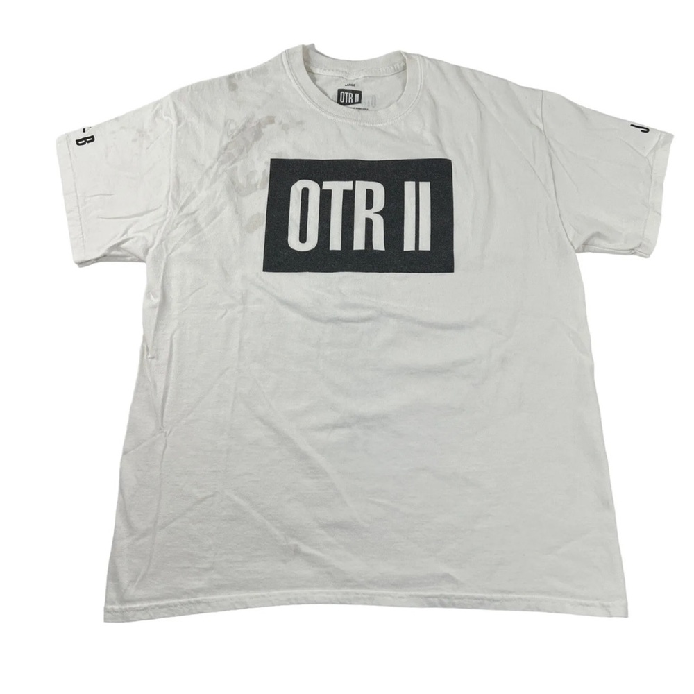 OTR II Jay Z Beyonce On The Run Concert Tour T Shirt White